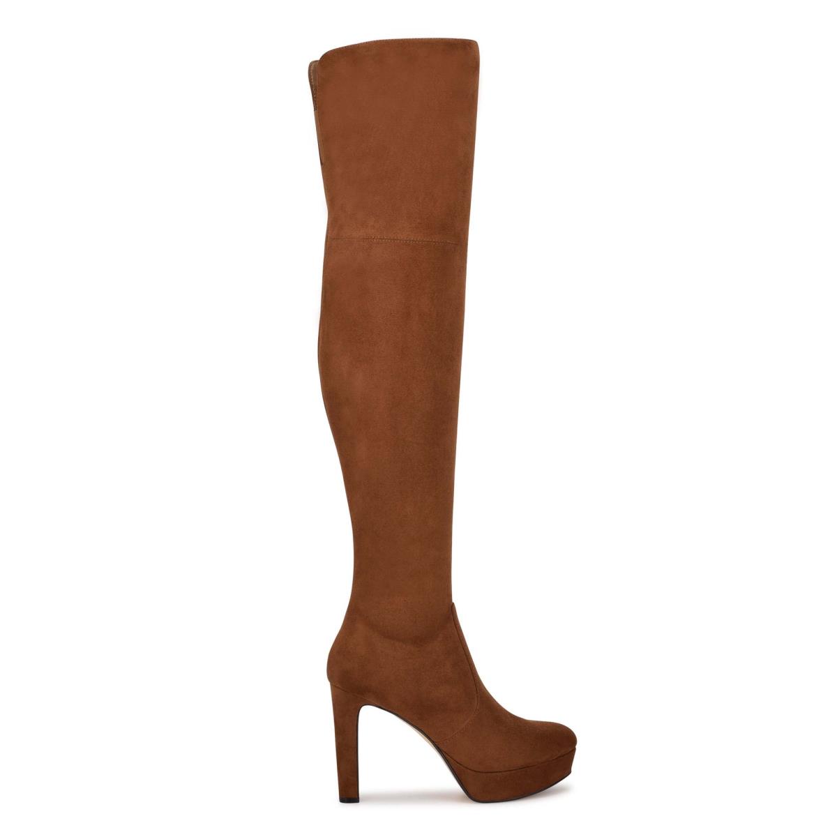 Nine West Gotcha Over the Knee Marrones | 6208XABND