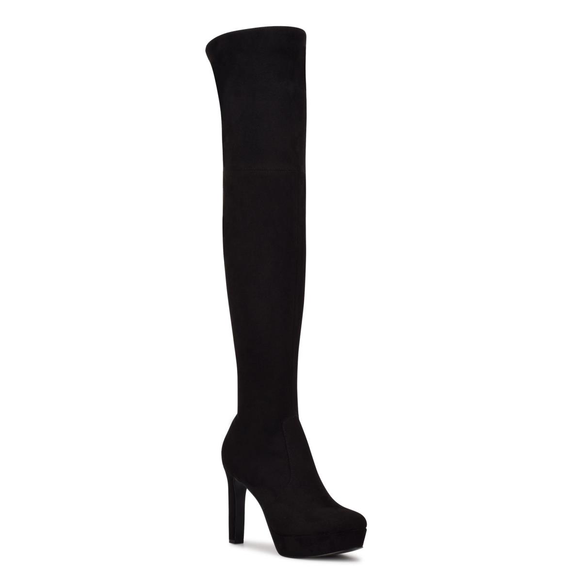 Nine West Gotcha Wide Calf Over the Knee Negras | 2475LBKXY