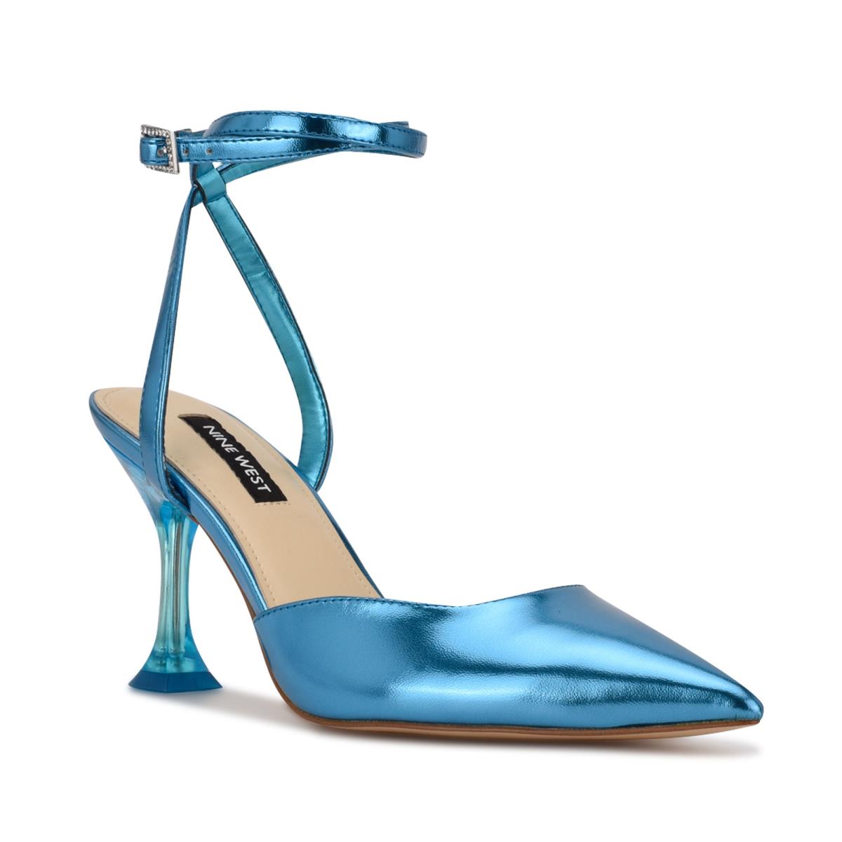 Nine West Harlowe Ankle Strap Azules | 3697LNQJO