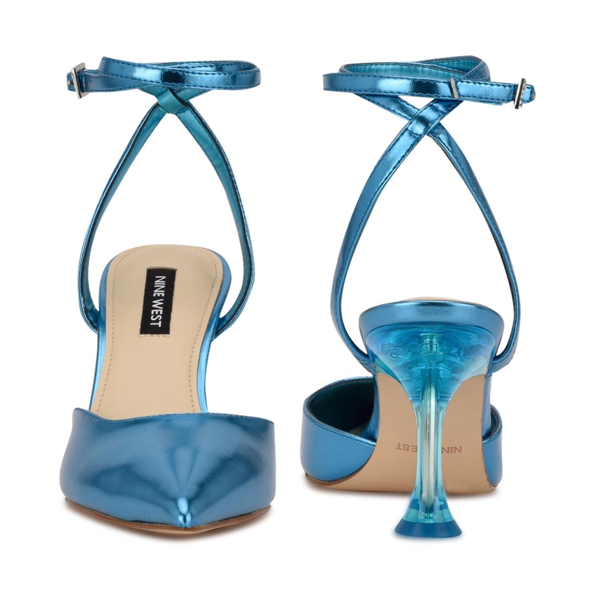 Nine West Harlowe Ankle Strap Azules | 3697LNQJO