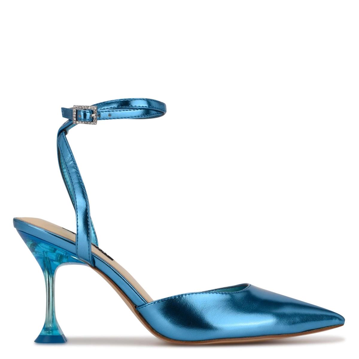 Nine West Harlowe Ankle Strap Azules | 3697LNQJO