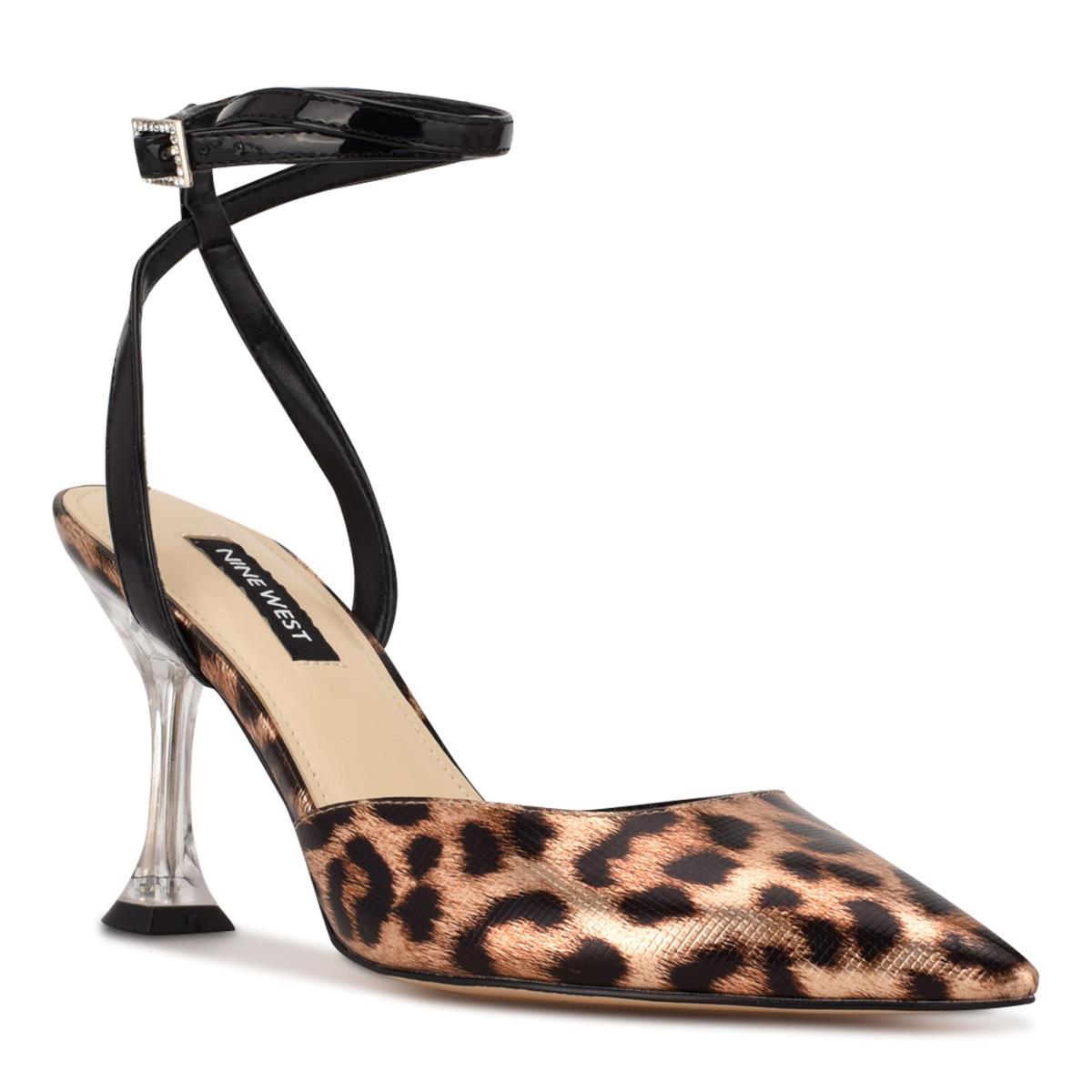 Nine West Harlowe Ankle Strap Leopardo | 6402OSZVJ