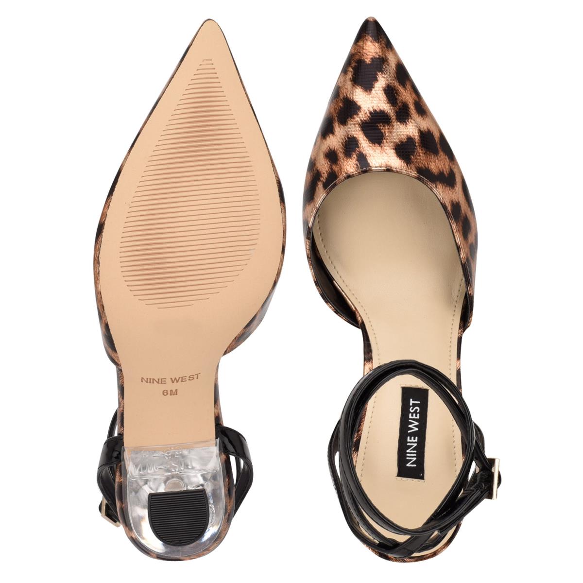 Nine West Harlowe Ankle Strap Leopardo | 6402OSZVJ