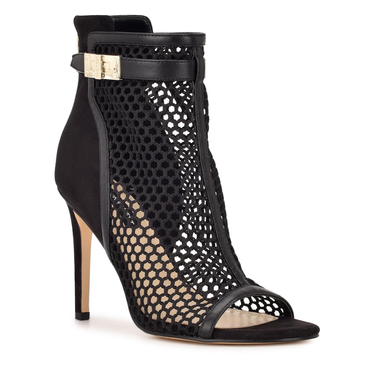 Nine West Ididit Mesh Peep Toe Negras | 4321GHYLP