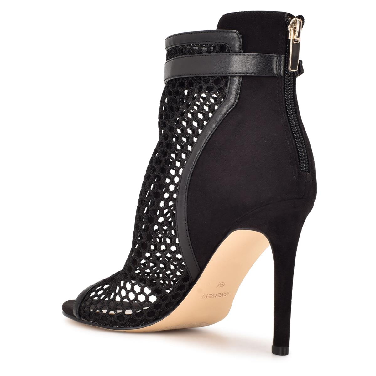 Nine West Ididit Mesh Peep Toe Negras | 4321GHYLP