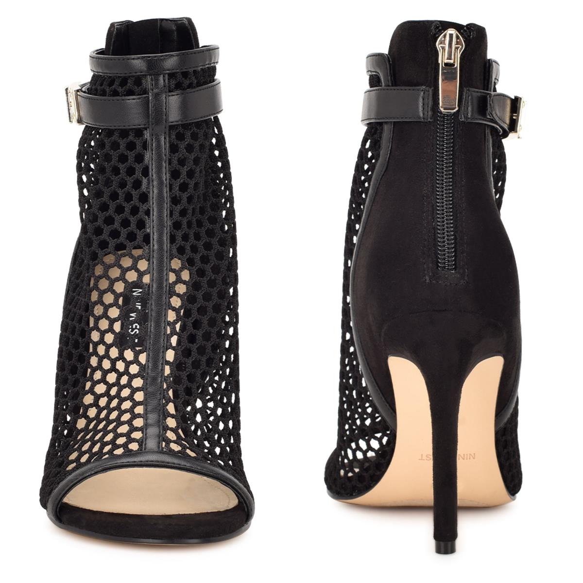 Nine West Ididit Mesh Peep Toe Negras | 4321GHYLP