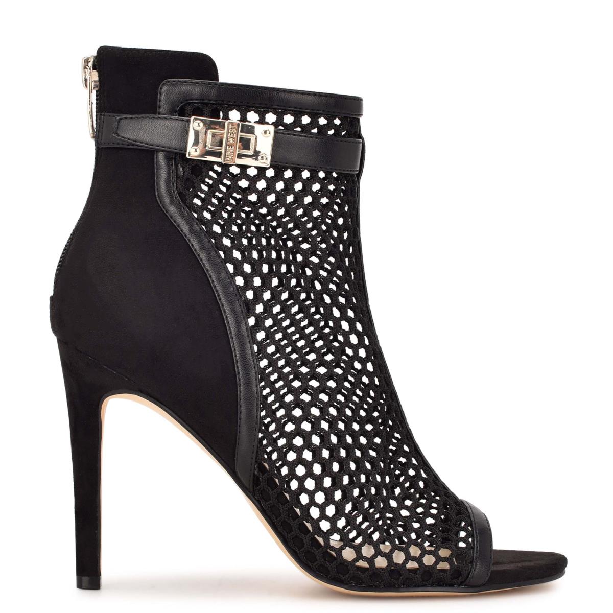 Nine West Ididit Mesh Peep Toe Negras | 4321GHYLP