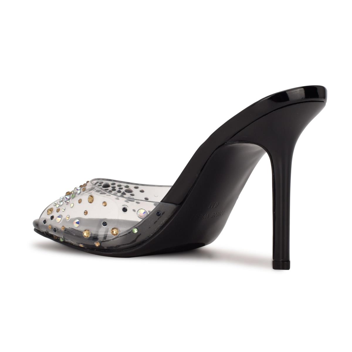 Nine West Ido Rhinestone Heeled Negras | 4928VJZKN