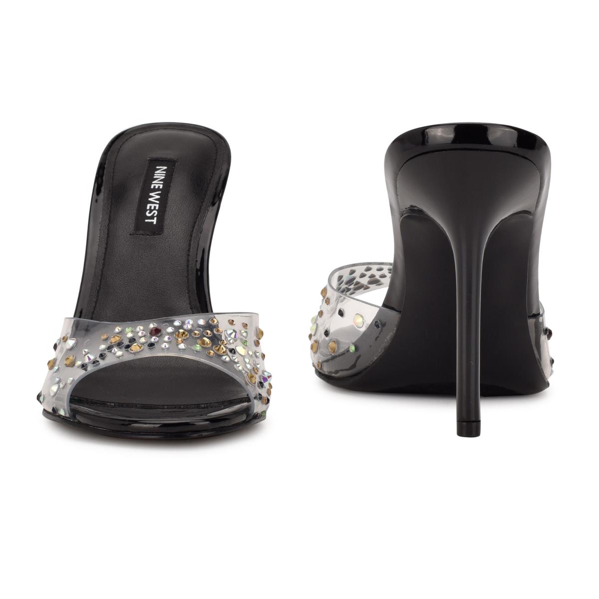 Nine West Ido Rhinestone Heeled Negras | 4928VJZKN