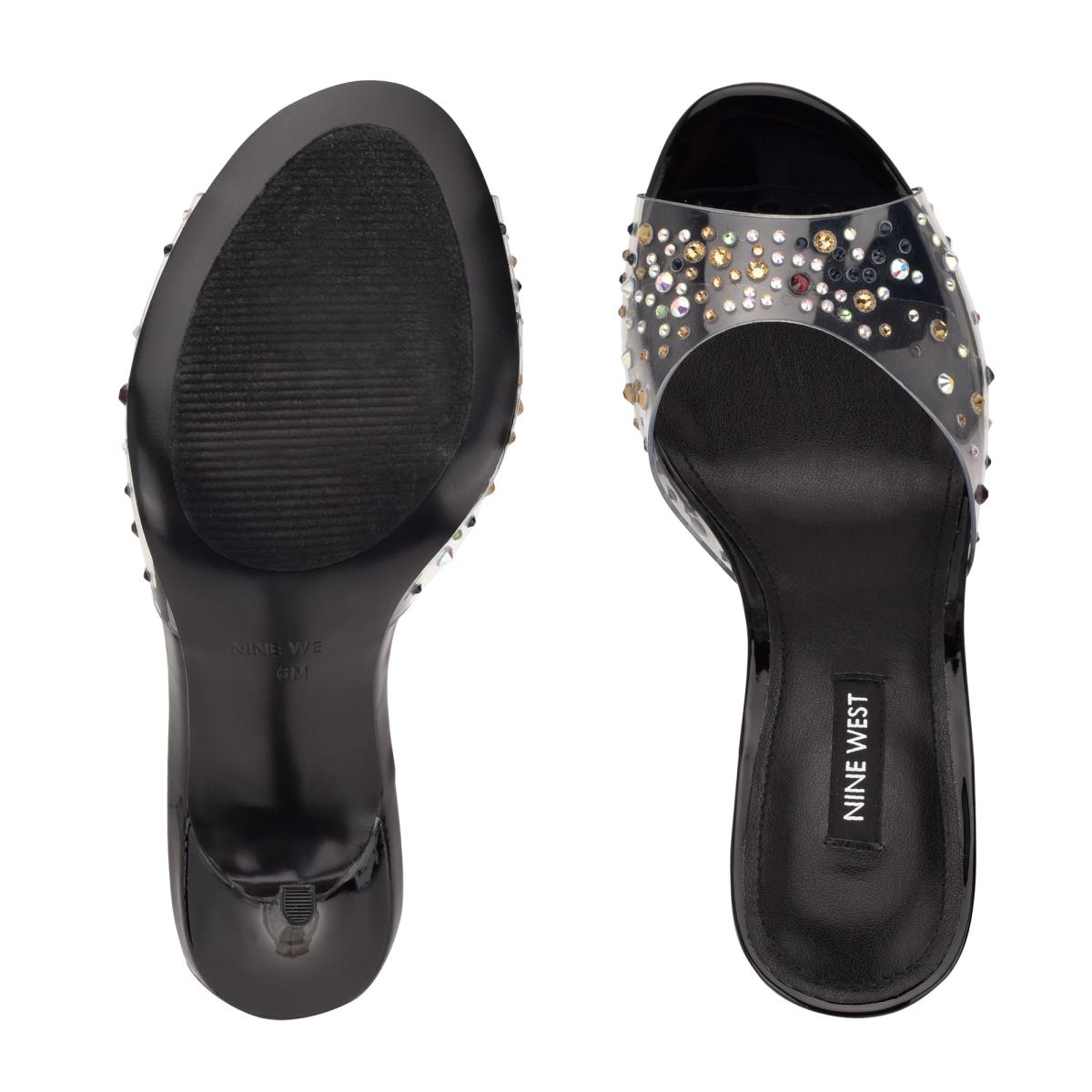 Nine West Ido Rhinestone Heeled Negras | 4928VJZKN