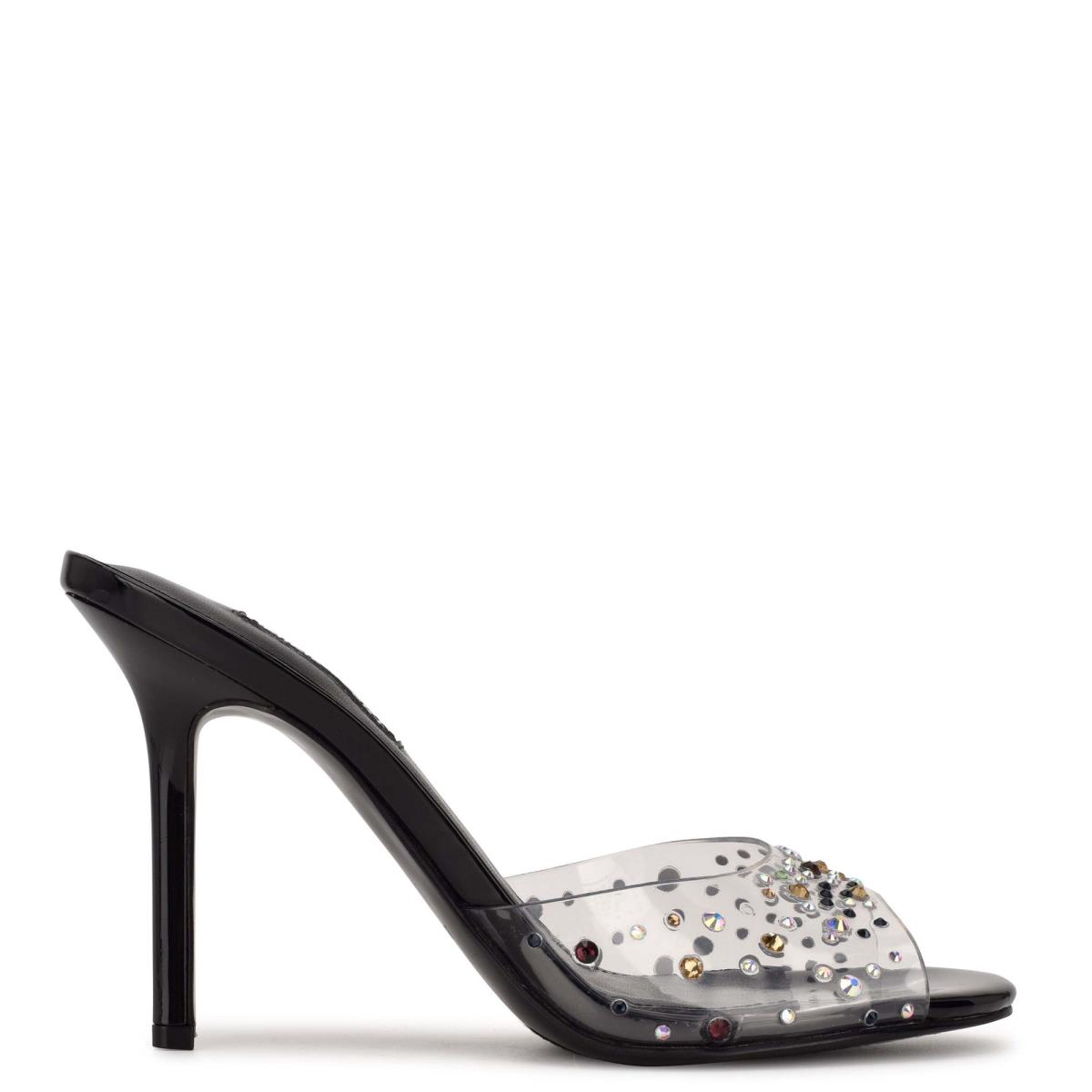 Nine West Ido Rhinestone Heeled Negras | 4928VJZKN