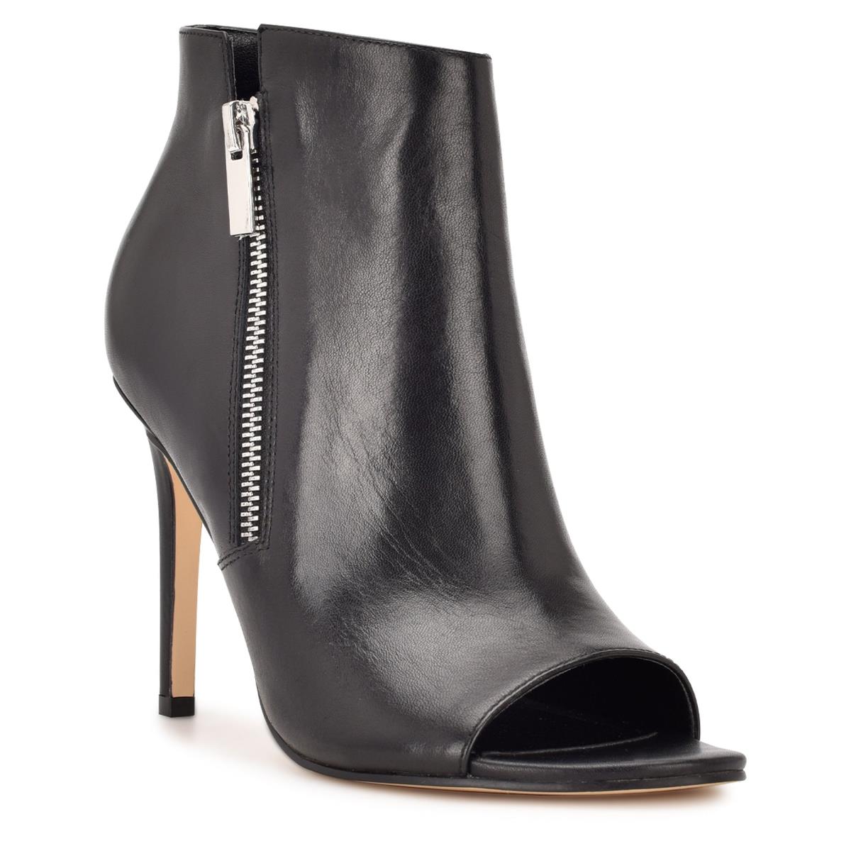 Nine West Izip Peep toe Negras | 0928TFSDV