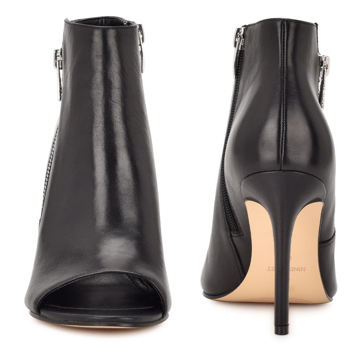 Nine West Izip Peep toe Negras | 0928TFSDV