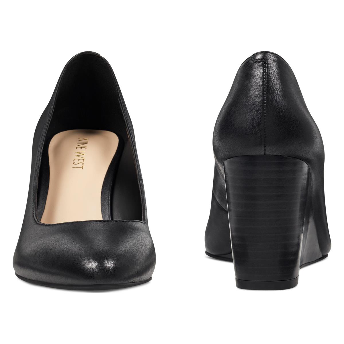 Nine West Jazzin Almond Toe Negras | 3401XMHRK