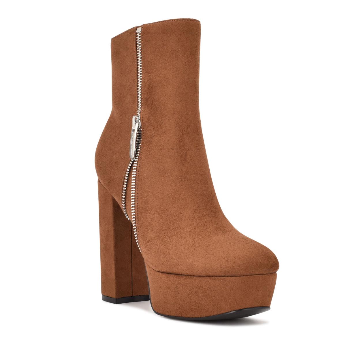 Nine West Kerri Platform Marrones | 5069VBGXM