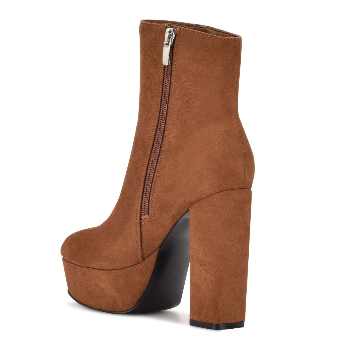 Nine West Kerri Platform Marrones | 5069VBGXM