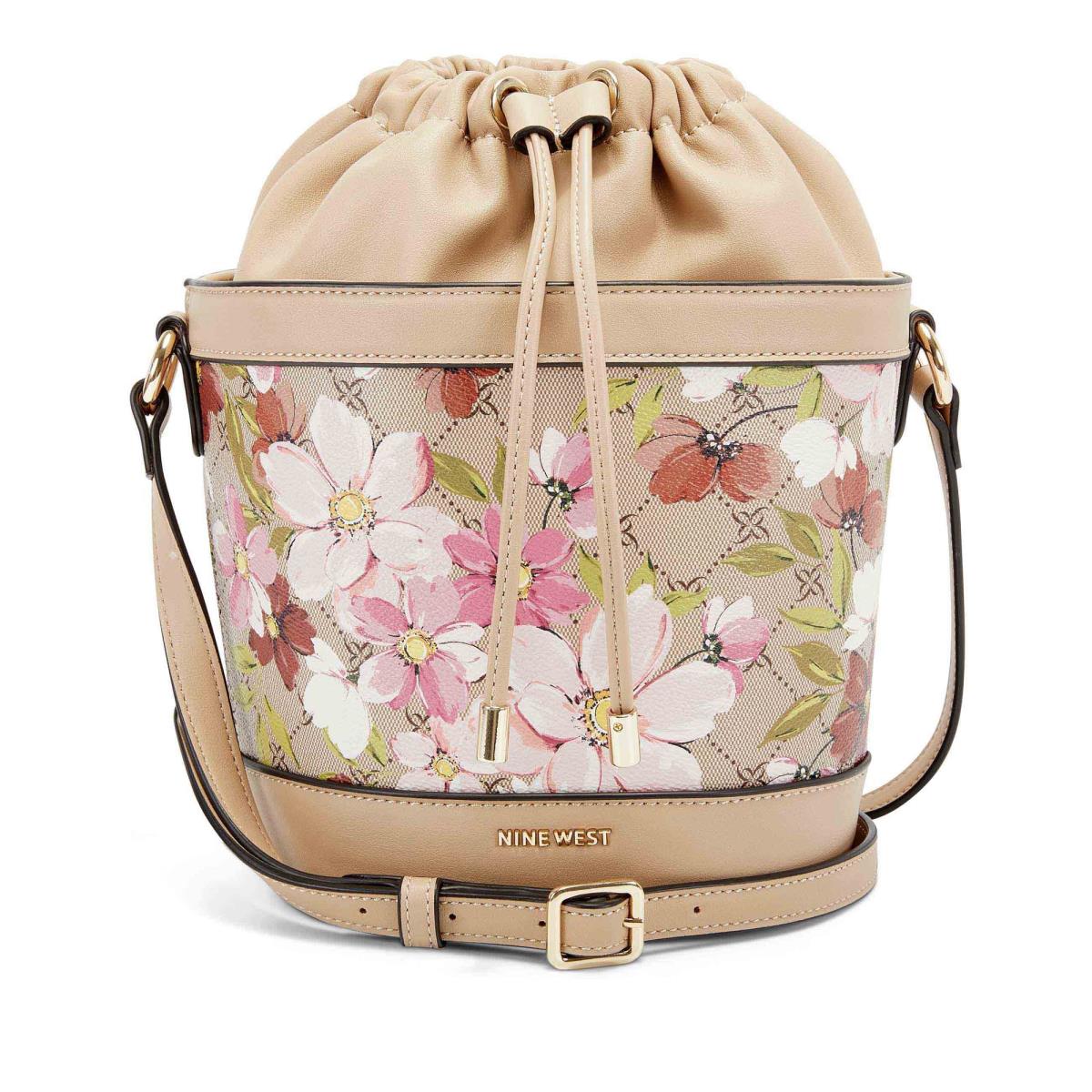 Nine West Laylin Drawstring Bucket Flores | 7953DGFTO