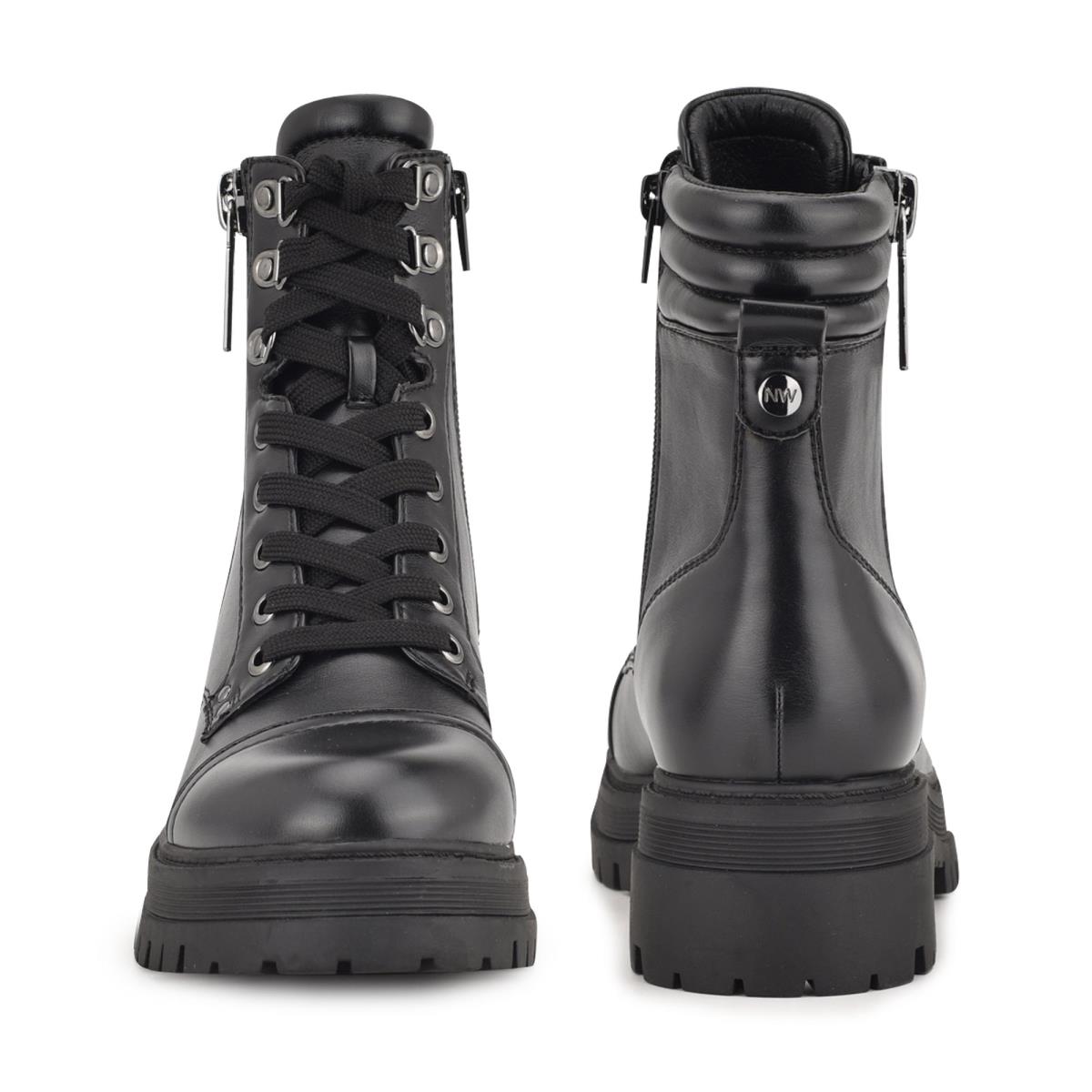 Nine West Prinze Lug Sole Negras | 4971ERQJN