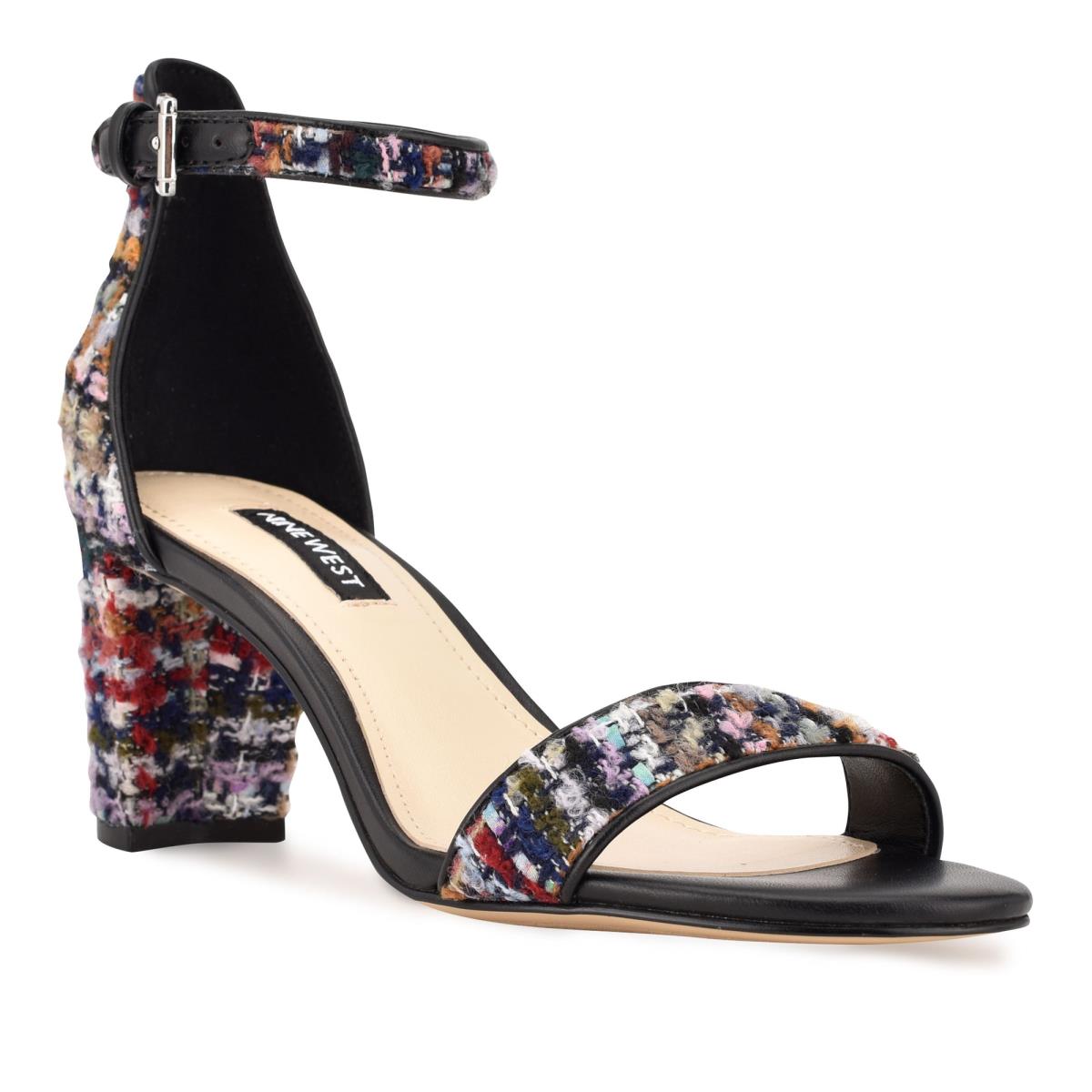 Nine West Pruce Ankle Strap Block Azules Multicolor | 4862QXBTW