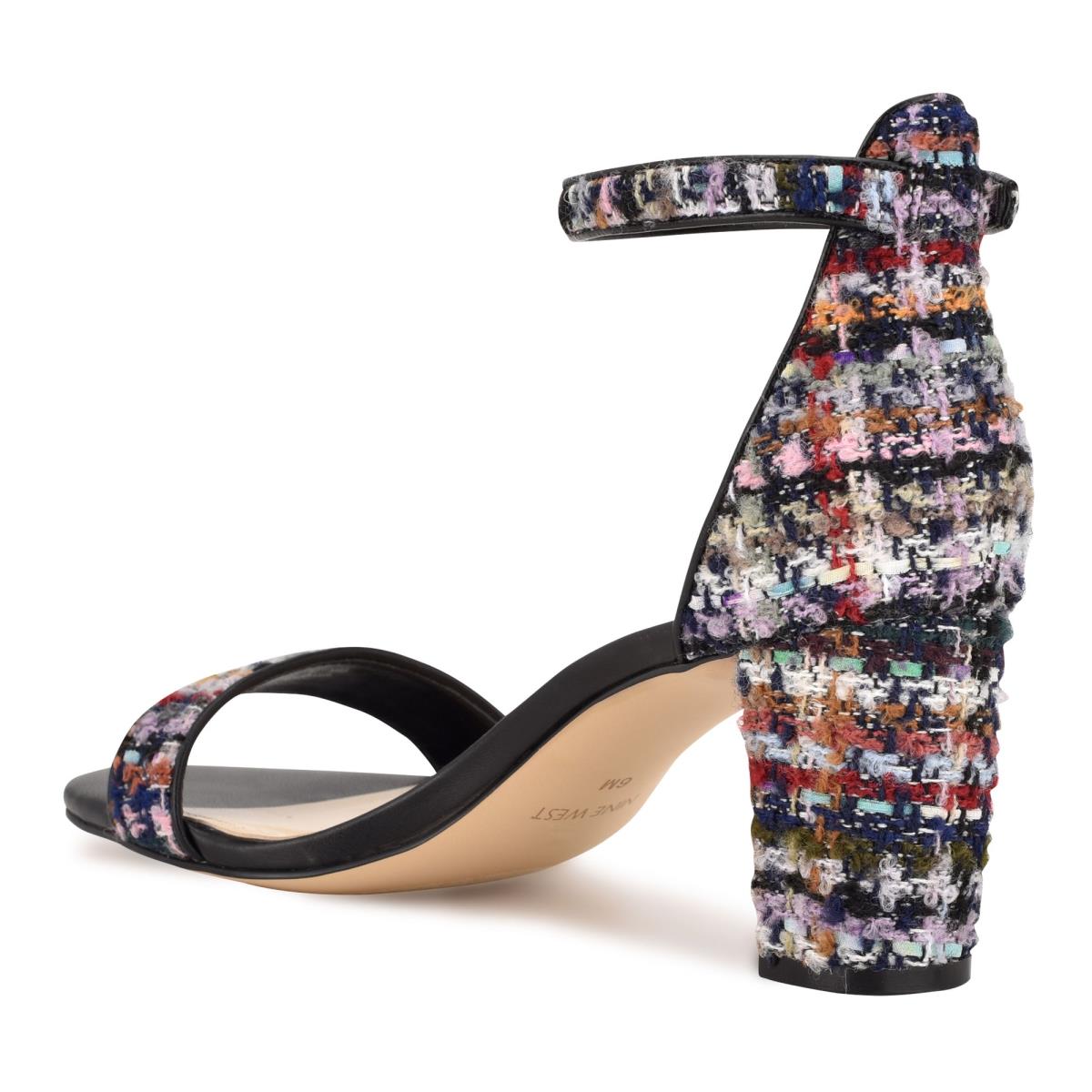 Nine West Pruce Ankle Strap Block Azules Multicolor | 4862QXBTW