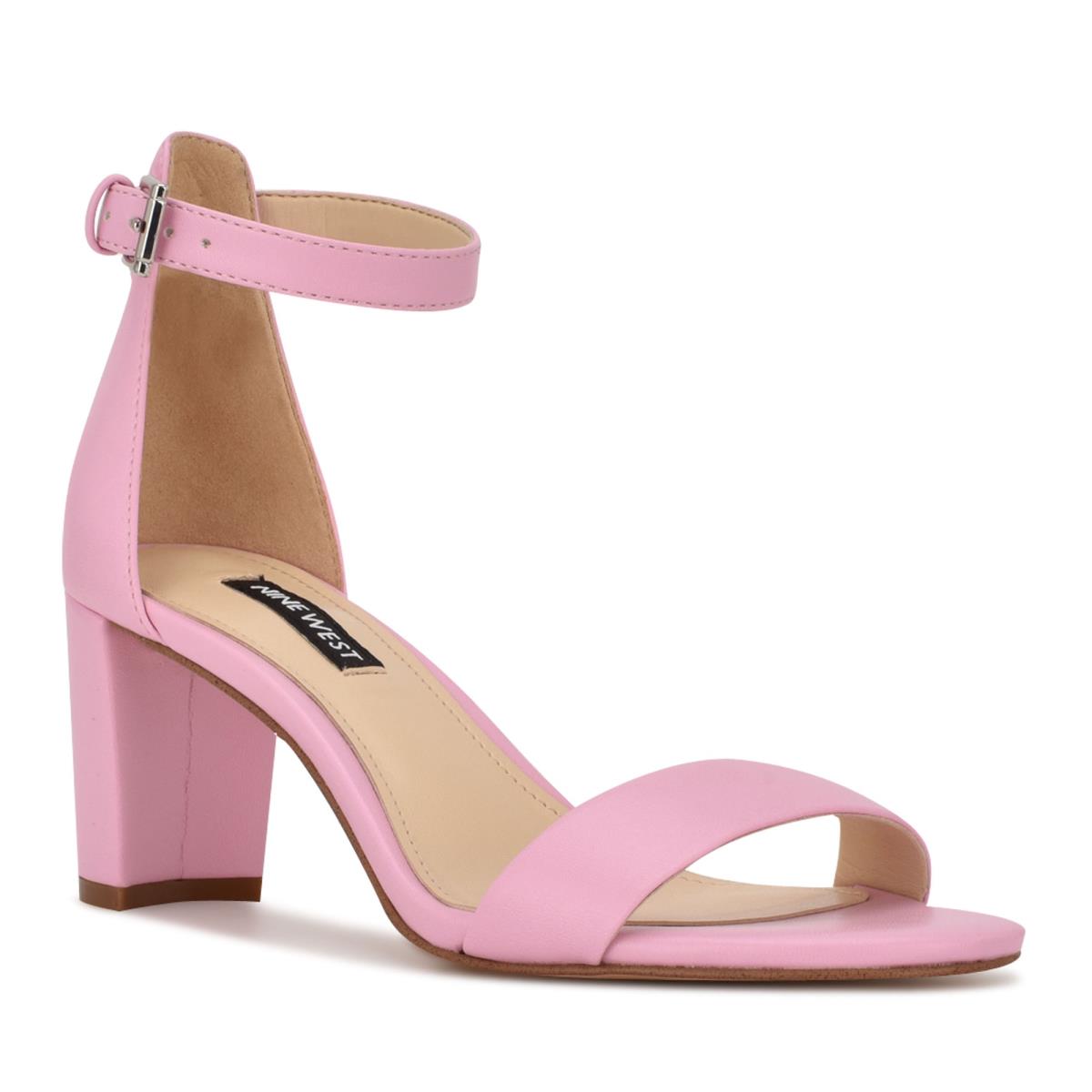 Nine West Pruce Ankle Strap Block Rosas | 2879WMPXF