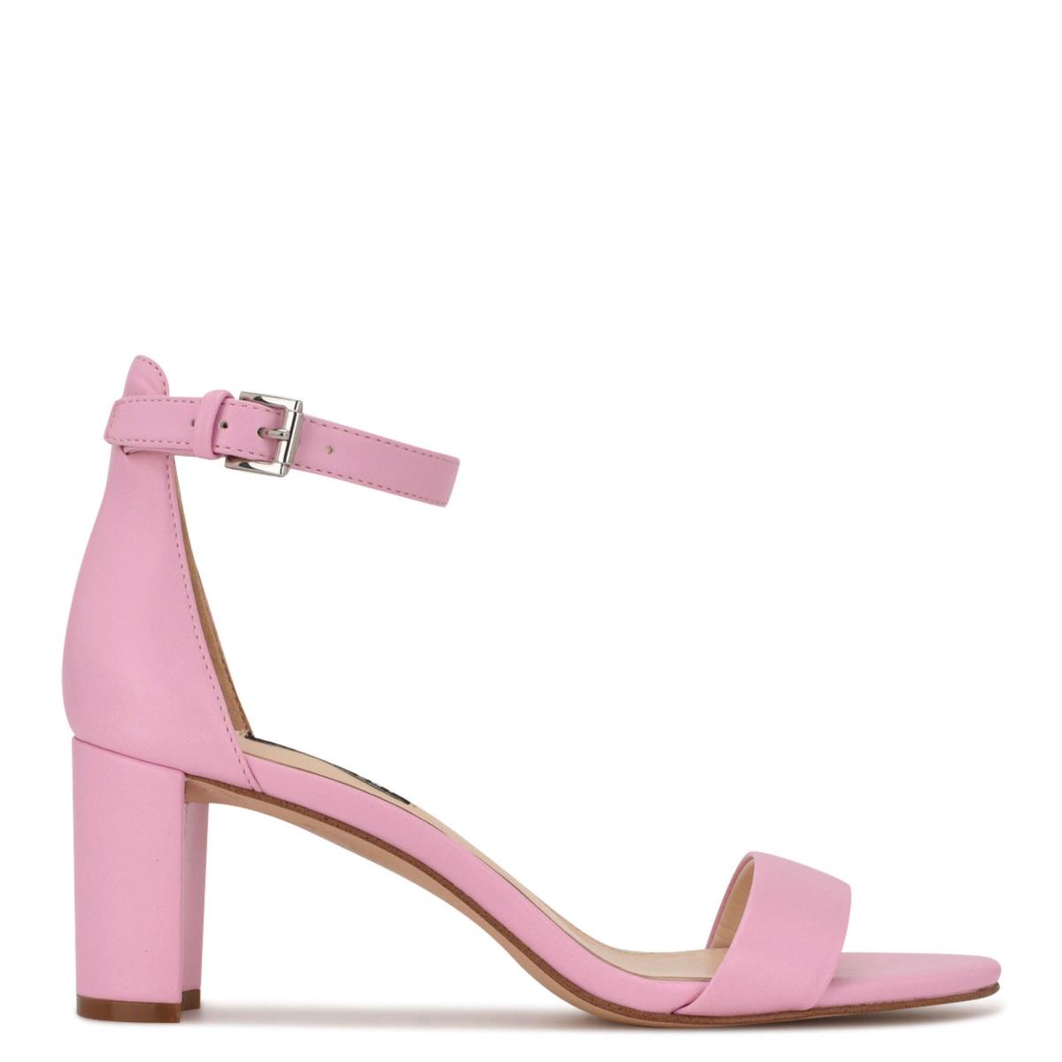 Nine West Pruce Ankle Strap Block Rosas | 2879WMPXF