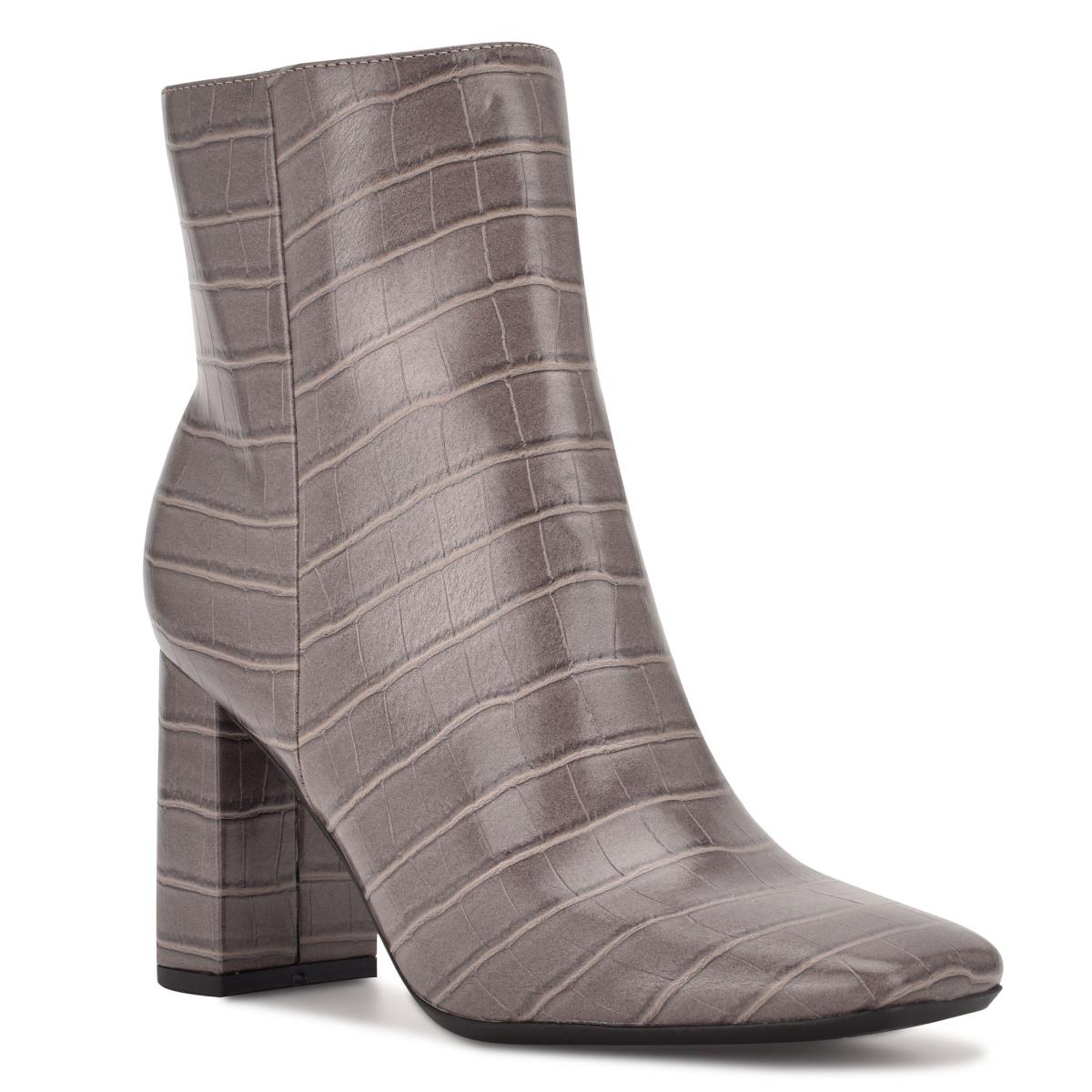 Nine West Sardo 9x9 Heeled Gris | 9230VIPFN