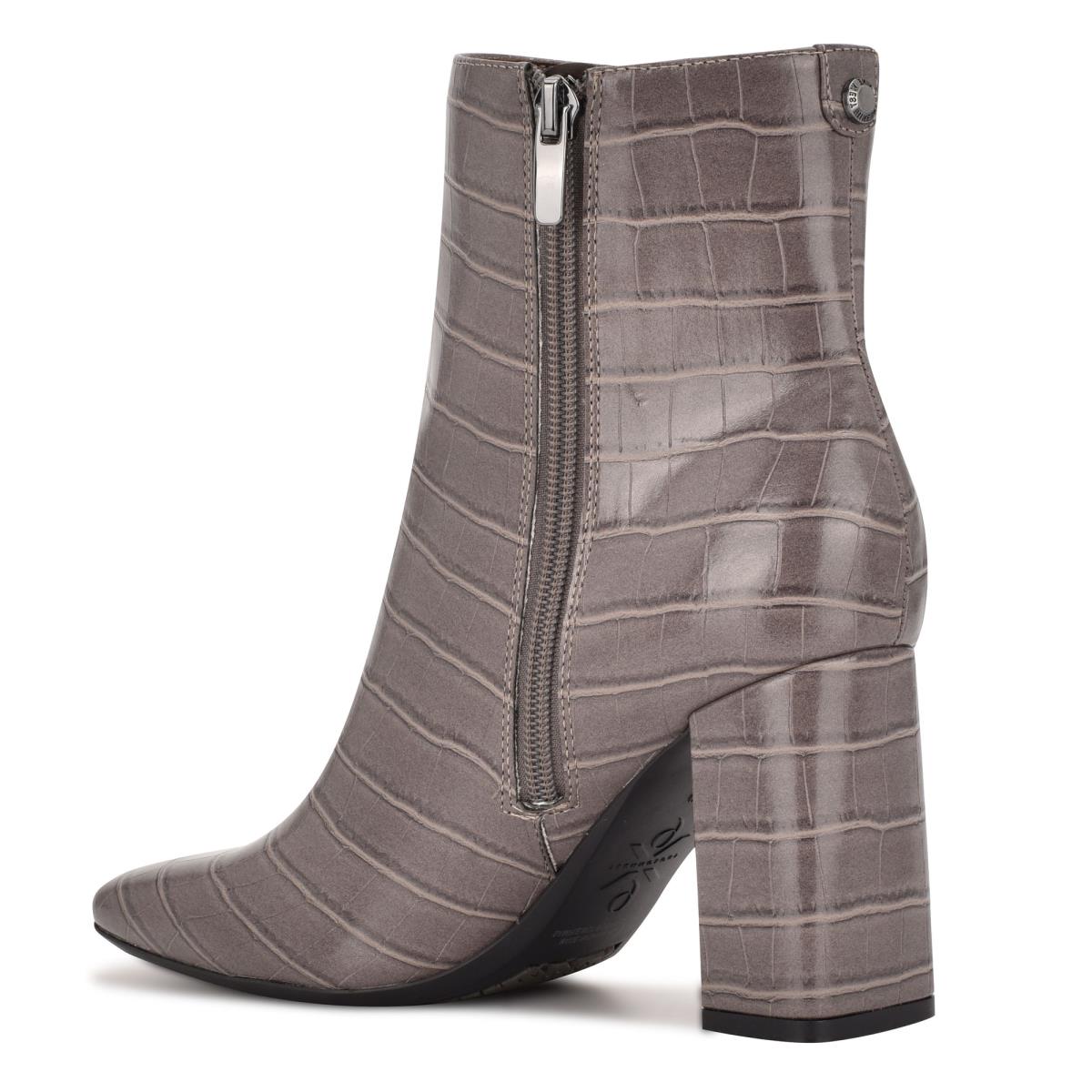 Nine West Sardo 9x9 Heeled Gris | 9230VIPFN