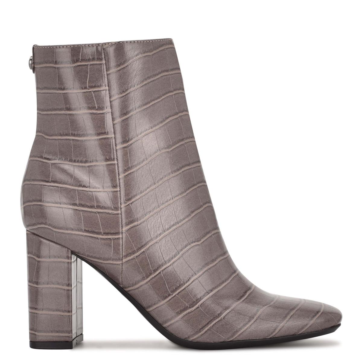 Nine West Sardo 9x9 Heeled Gris | 9230VIPFN