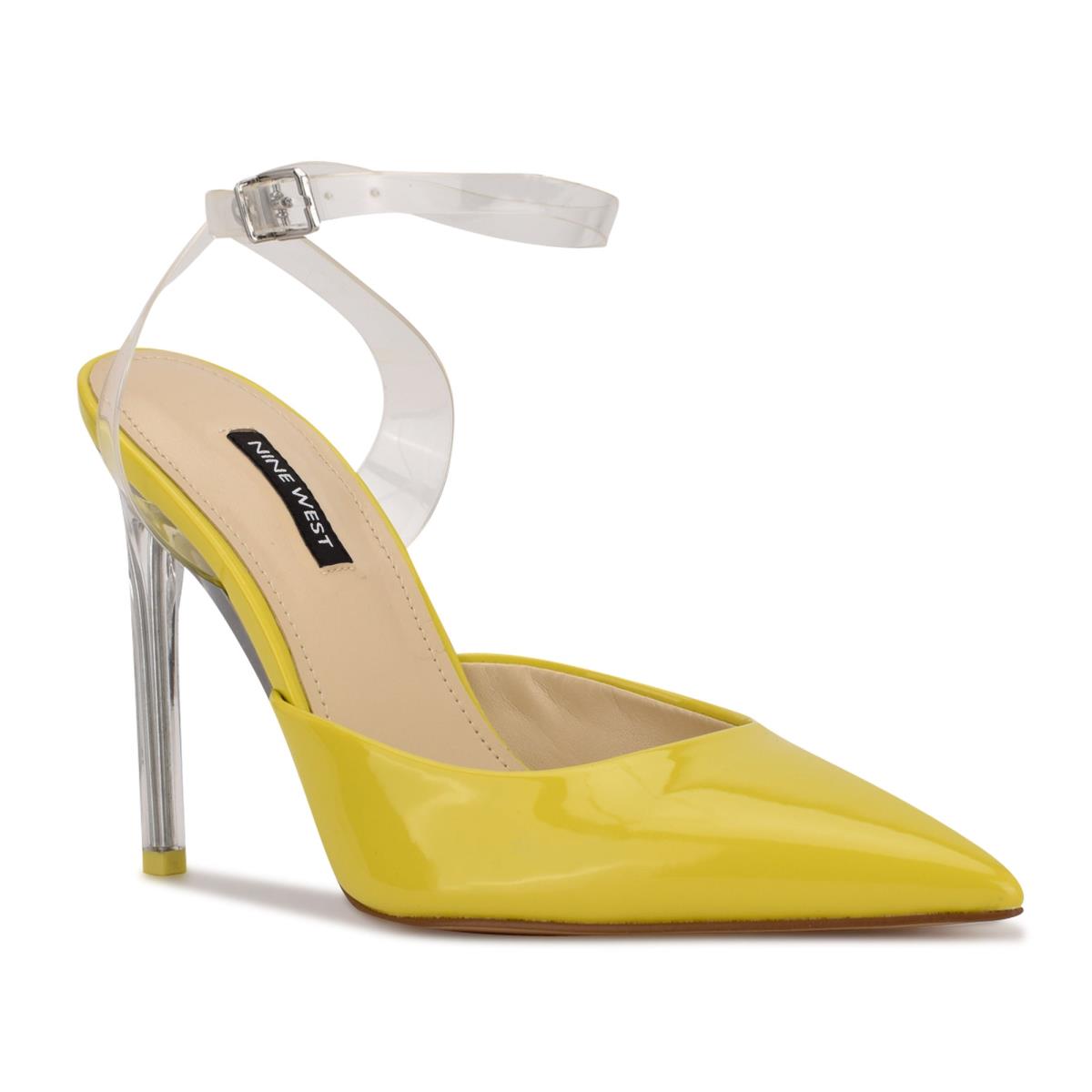 Nine West Sparkea Ankle Strap Amarillo | 8063GKCBV