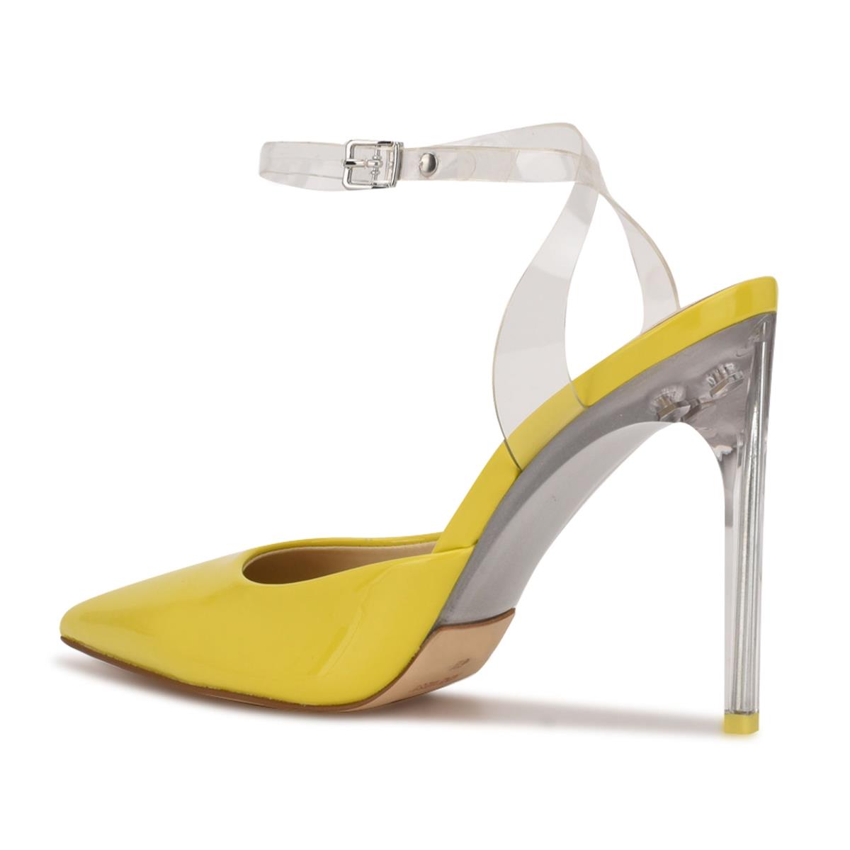 Nine West Sparkea Ankle Strap Amarillo | 8063GKCBV