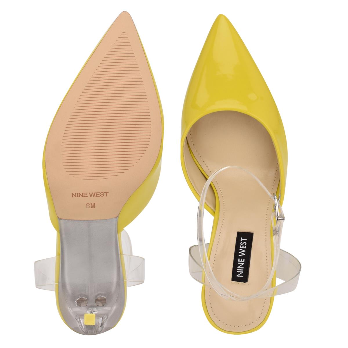 Nine West Sparkea Ankle Strap Amarillo | 8063GKCBV