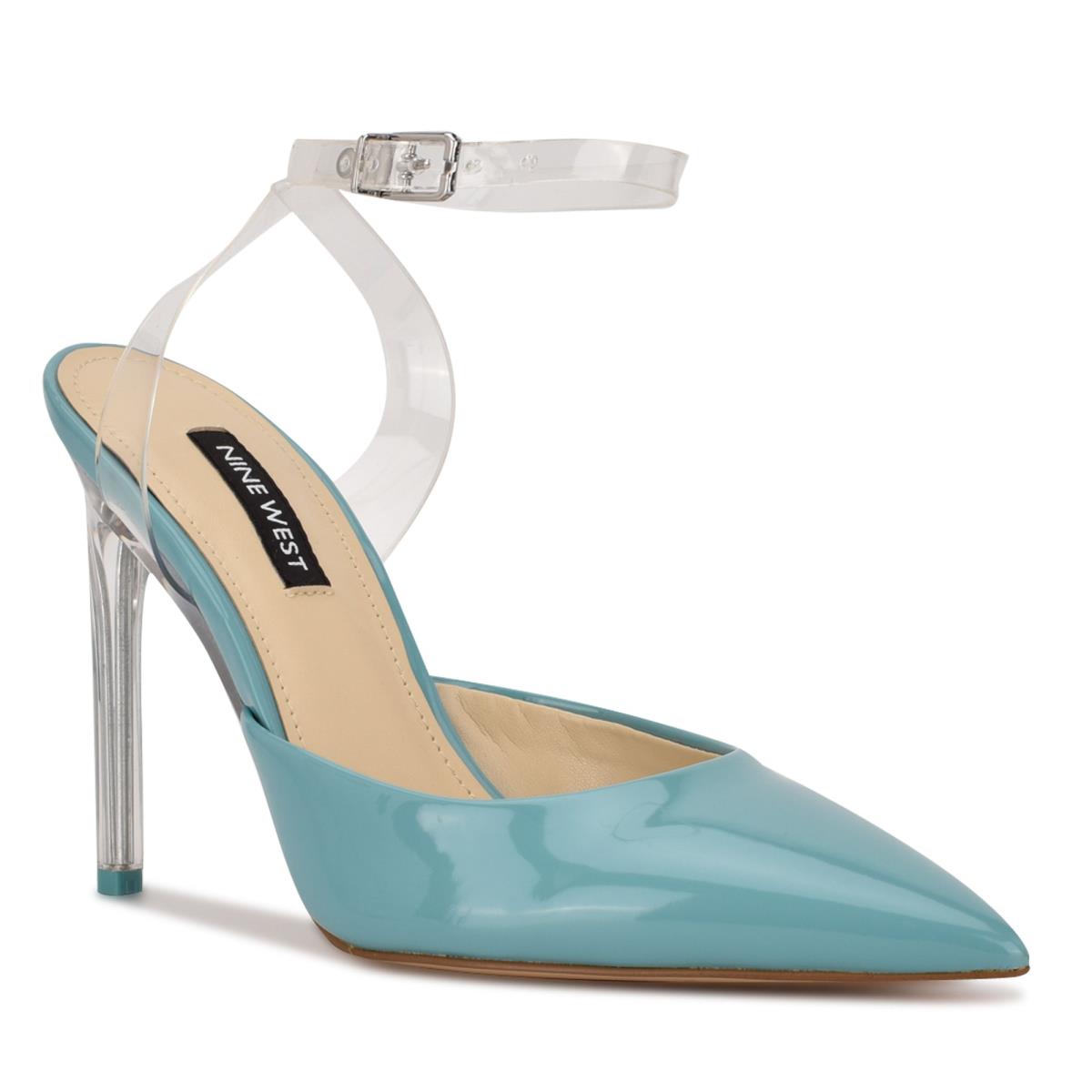 Nine West Sparkea Ankle Strap Azules | 7906AICNK