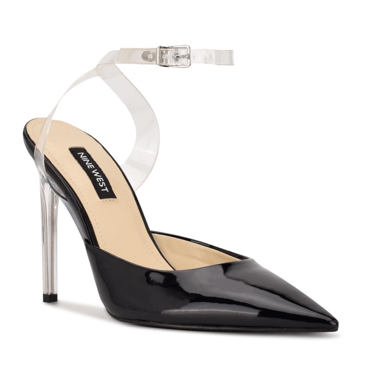 Nine West Sparkea Ankle Strap Negras | 2490CJUHM