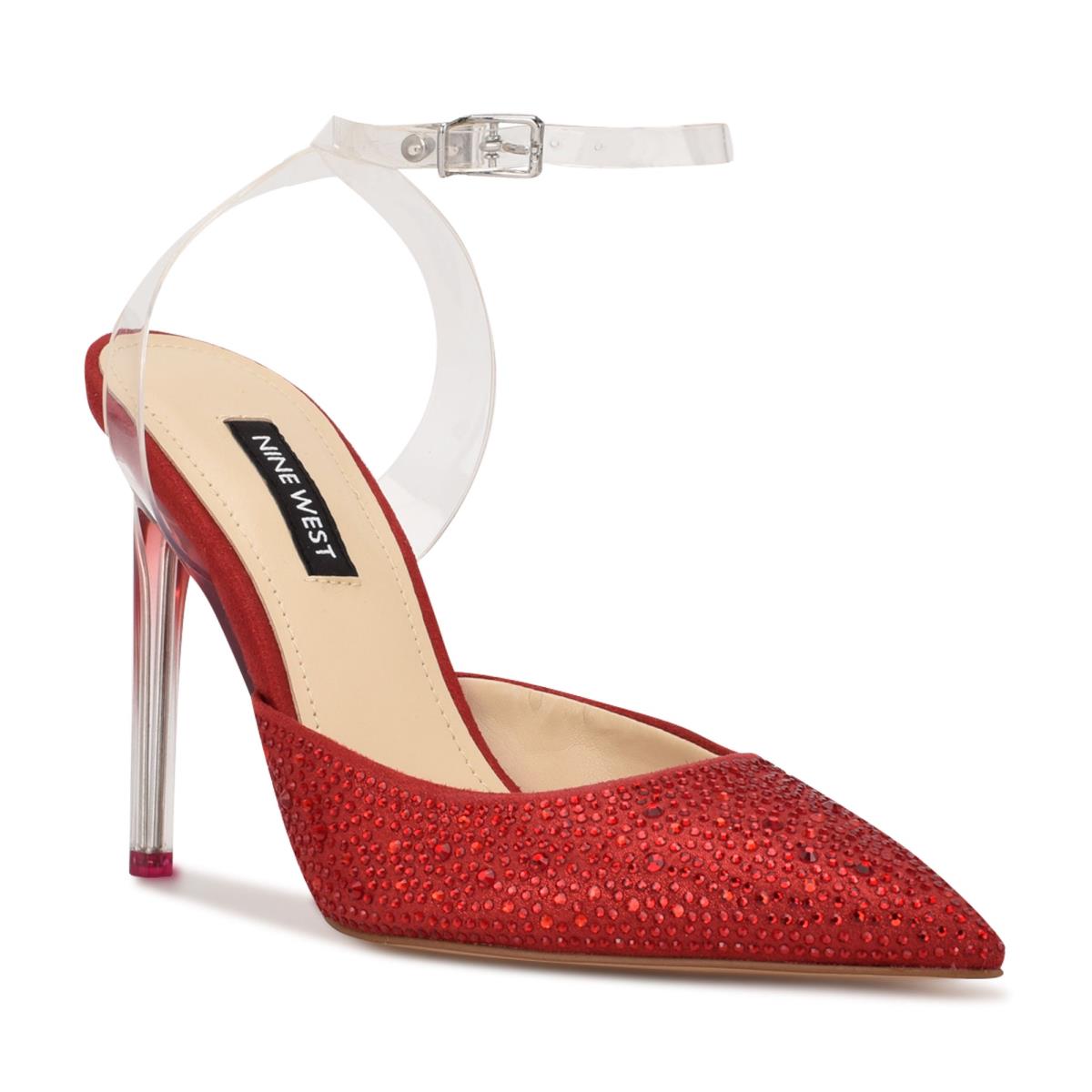 Nine West Sparkel Ankle Strap Rojas | 4596ZQPTM