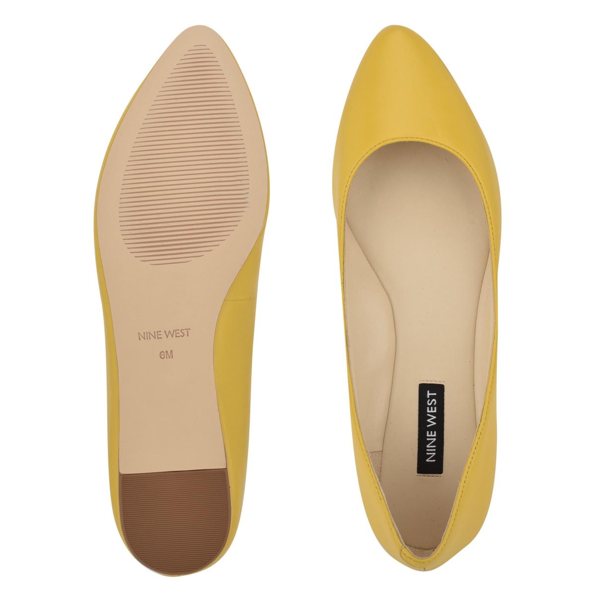 Nine West Speakup Almond Toe Amarillo | 8752NQKLU