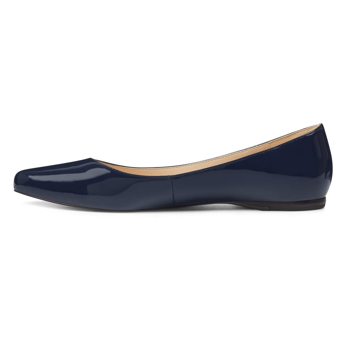 Nine West Speakup Almond Toe Azul Marino | 7325RBMZQ