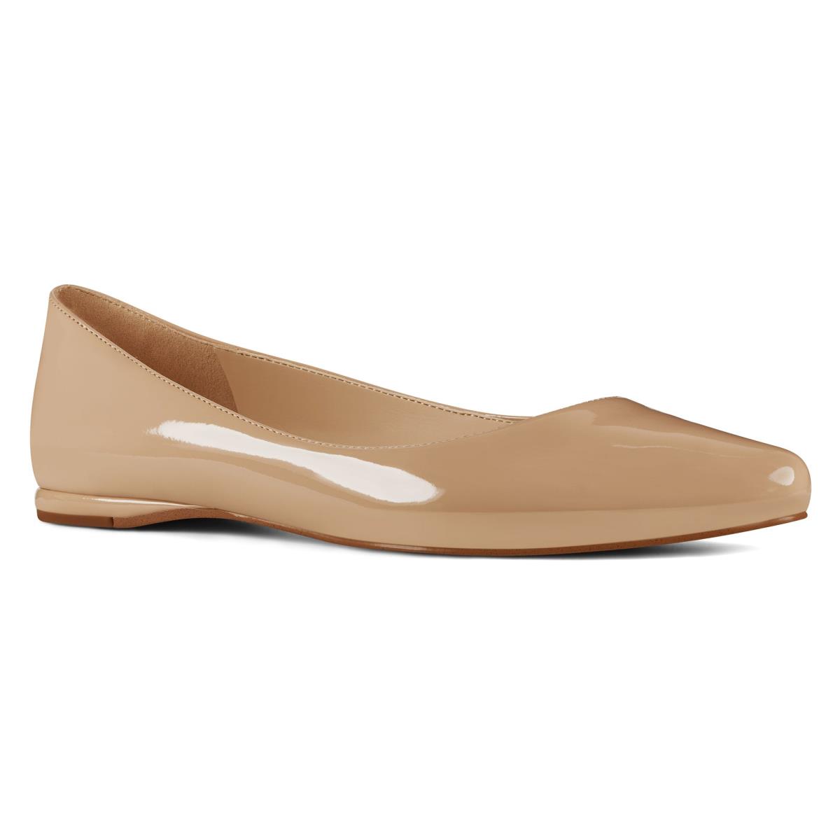 Nine West Speakup Almond Toe Beige Claro | 0583JWQAO