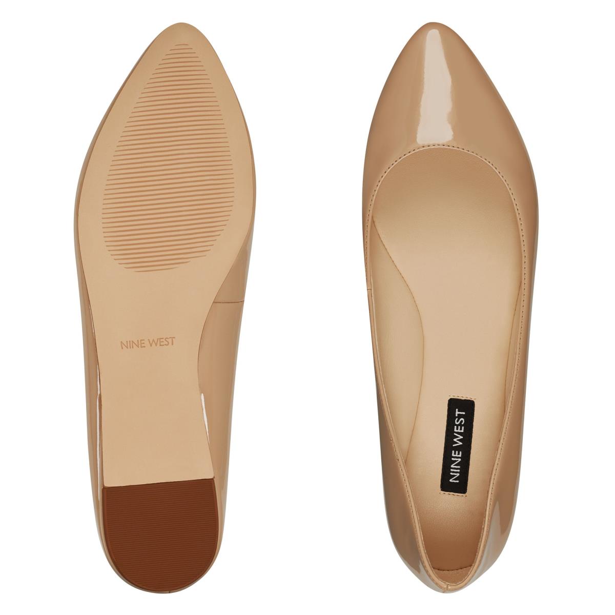 Nine West Speakup Almond Toe Beige Claro | 0583JWQAO