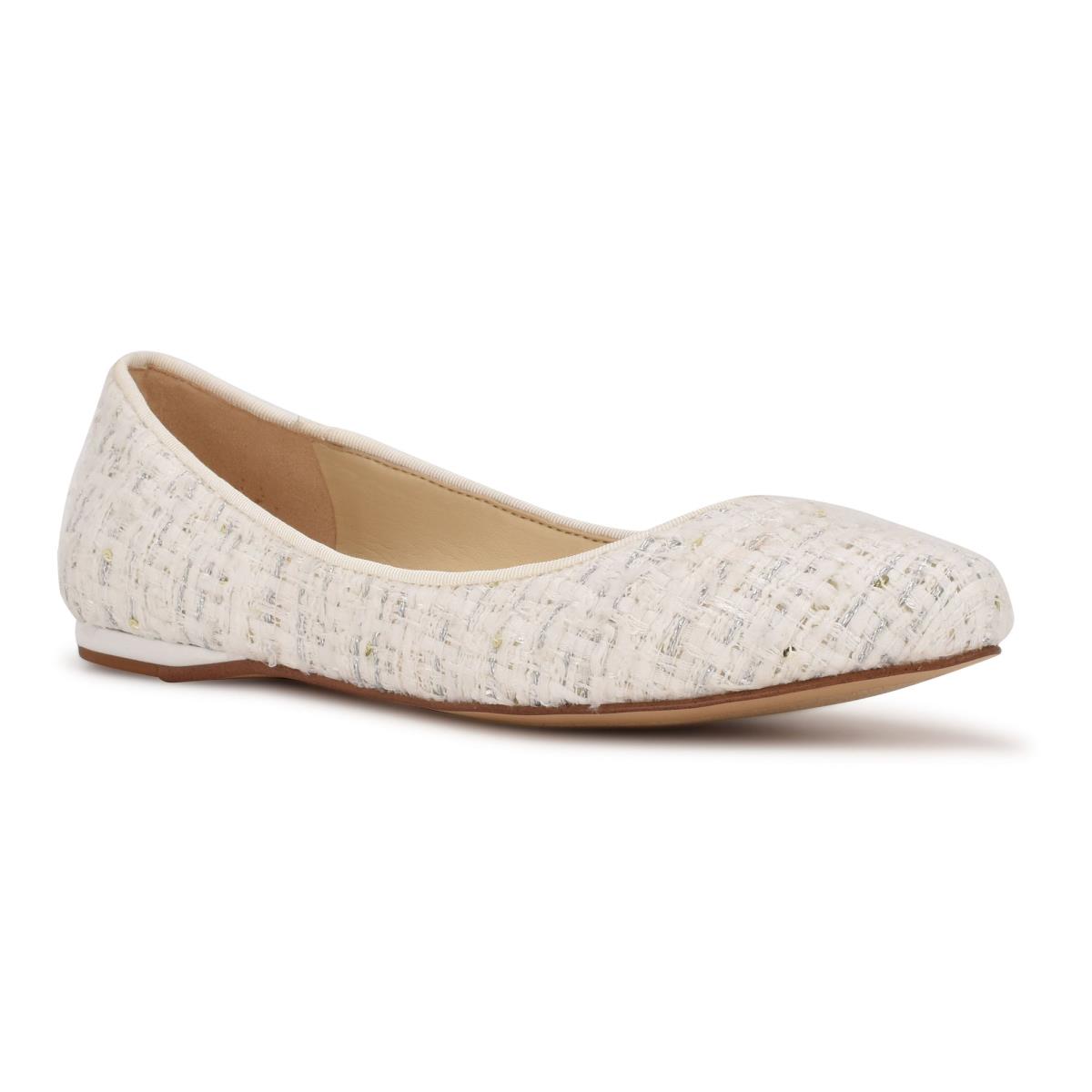 Nine West Speakup Almond Toe Blancas | 6980EMCQD