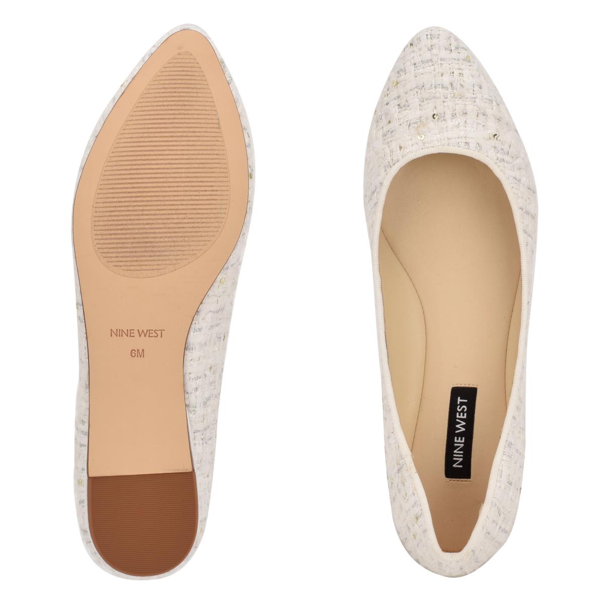 Nine West Speakup Almond Toe Blancas | 6980EMCQD