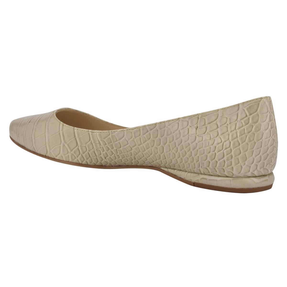 Nine West Speakup Almond Toe Gris Serpent | 8410AUHOL