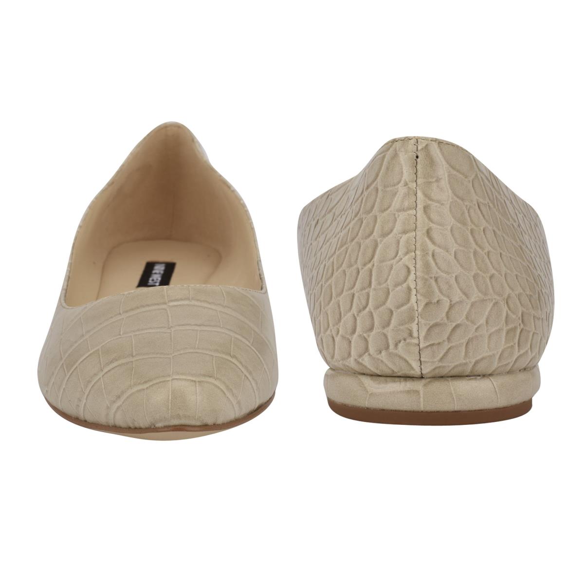 Nine West Speakup Almond Toe Gris Serpent | 8410AUHOL