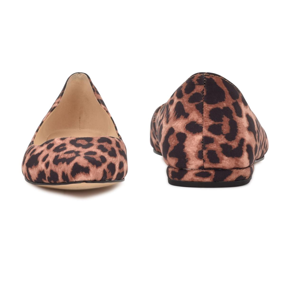 Nine West Speakup Almond Toe Leopardo | 9841MKWZO