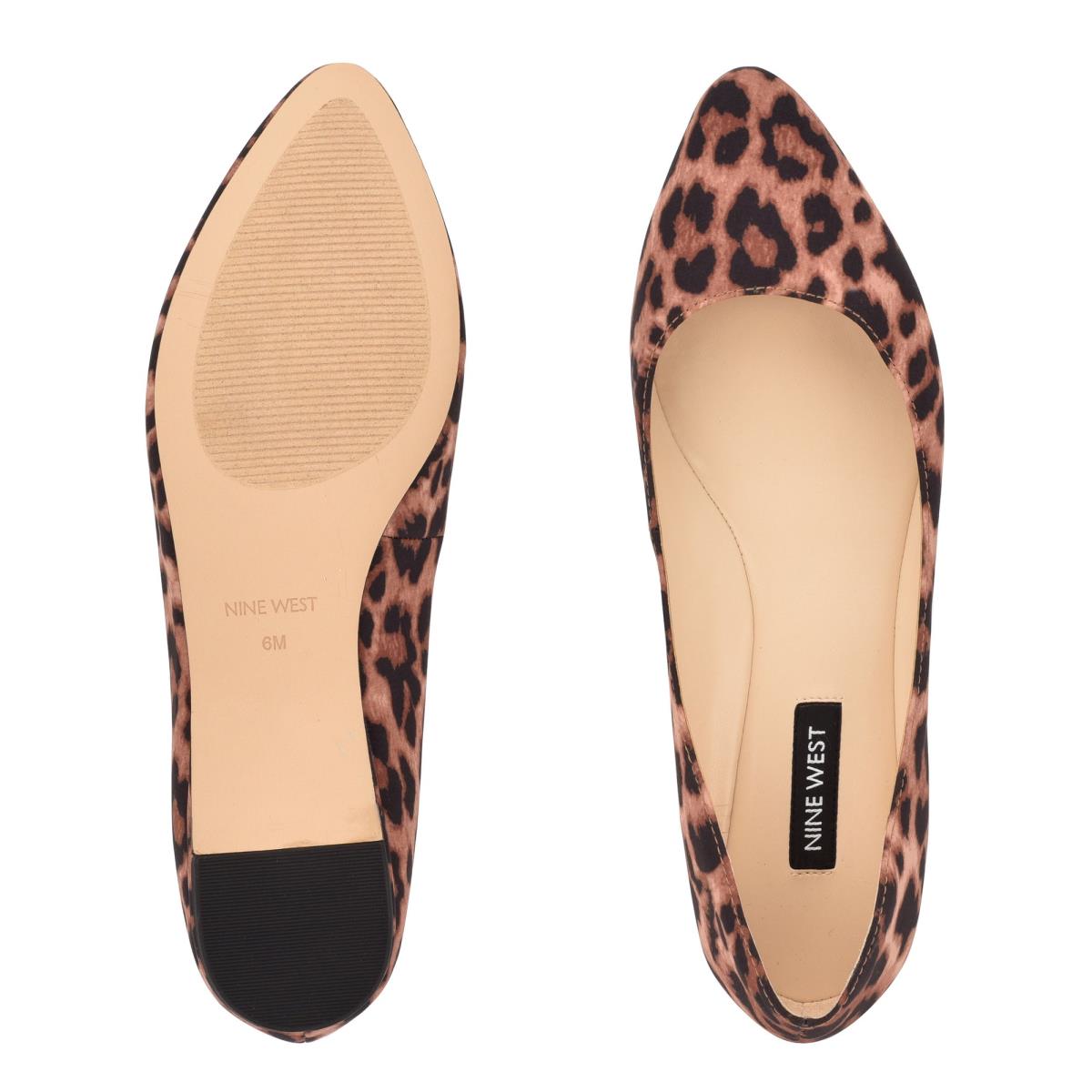 Nine West Speakup Almond Toe Leopardo | 9841MKWZO