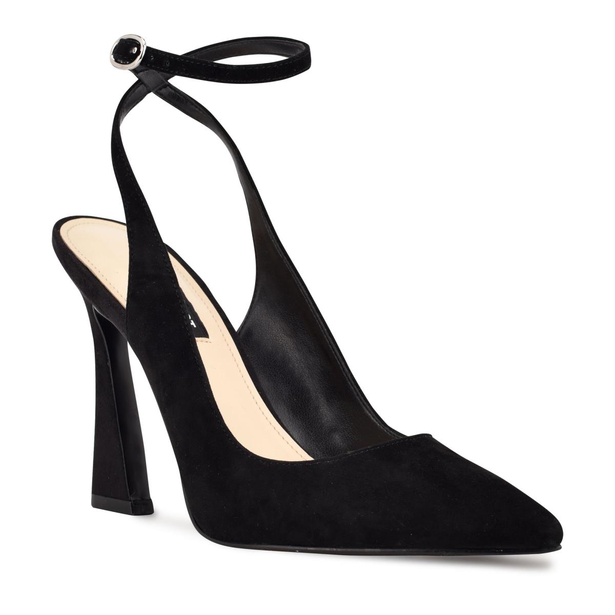 Nine West Tabita Ankle Strap Dress Negras | 6012LOKSI