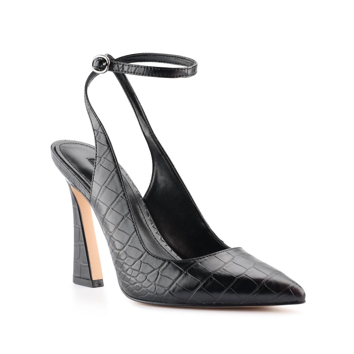 Nine West Tabita Ankle Strap Dress Negras | 9364KLOIM