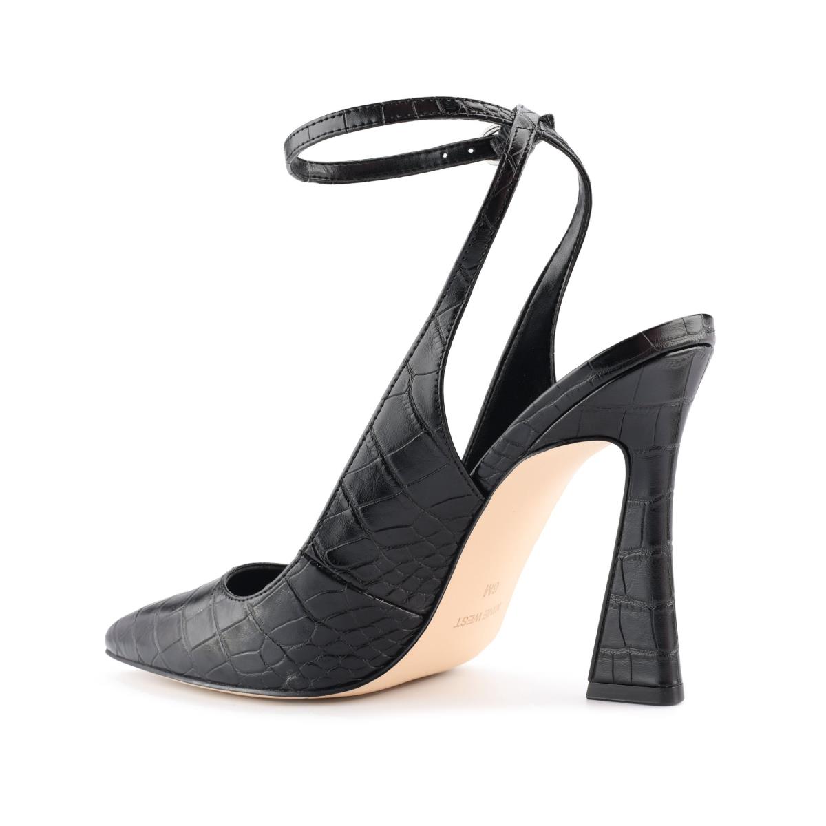 Nine West Tabita Ankle Strap Dress Negras | 9364KLOIM