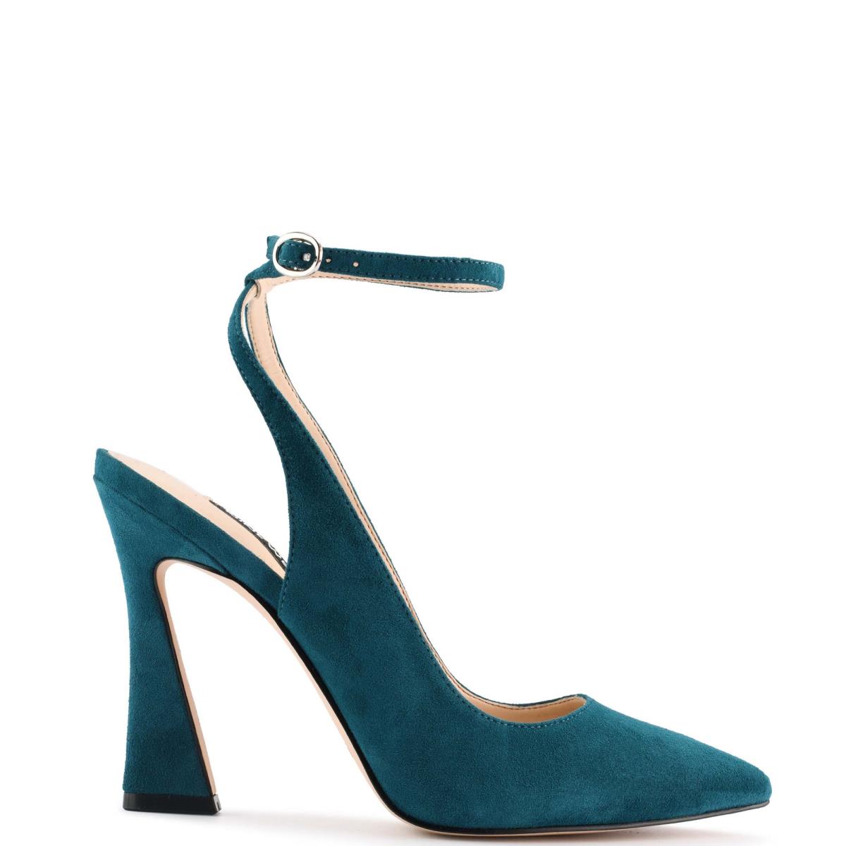 Nine West Tabita Ankle Strap Dress Verde Oliva | 4236WVZFE