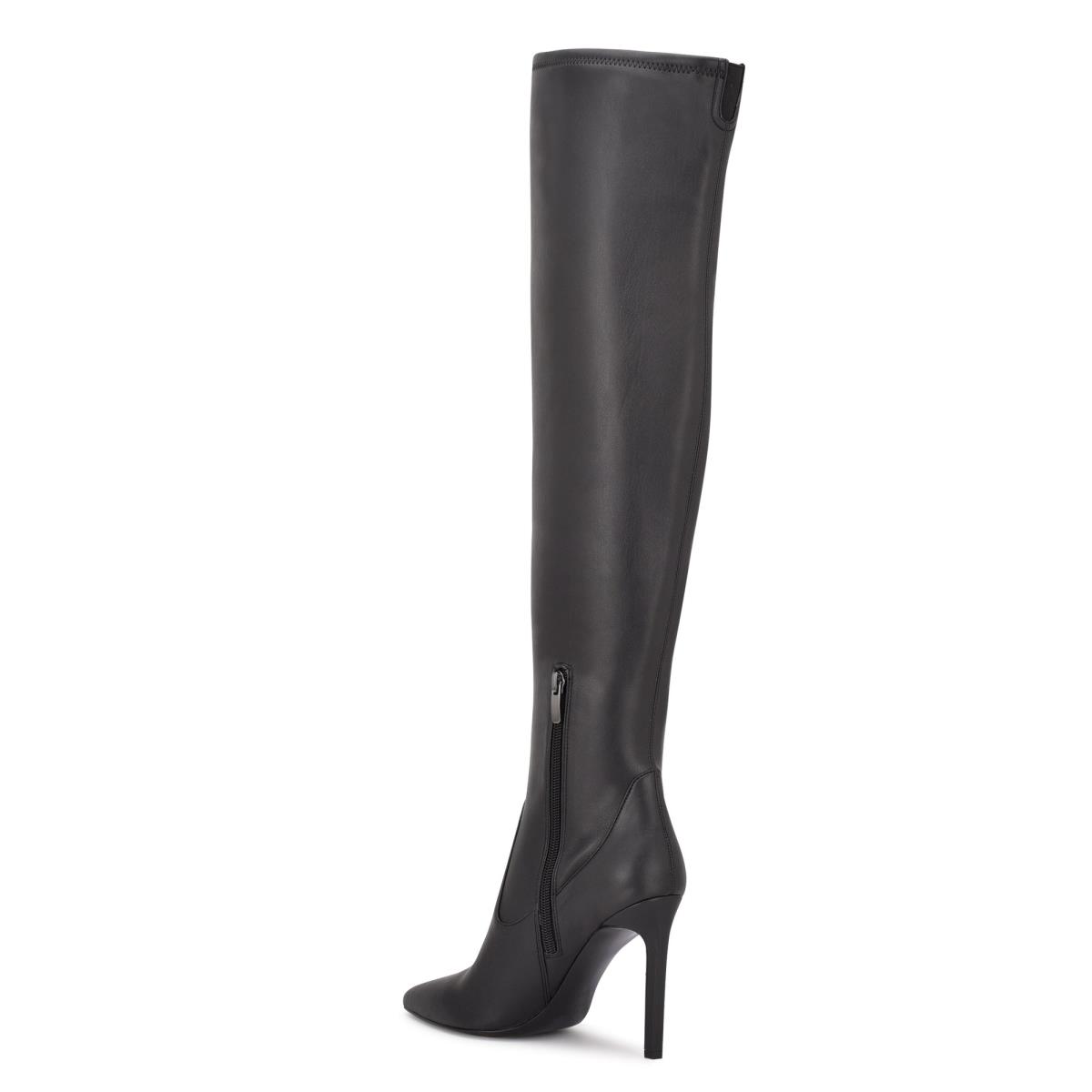 Nine West Tacy Over The Knee Negras | 4287NMWRT